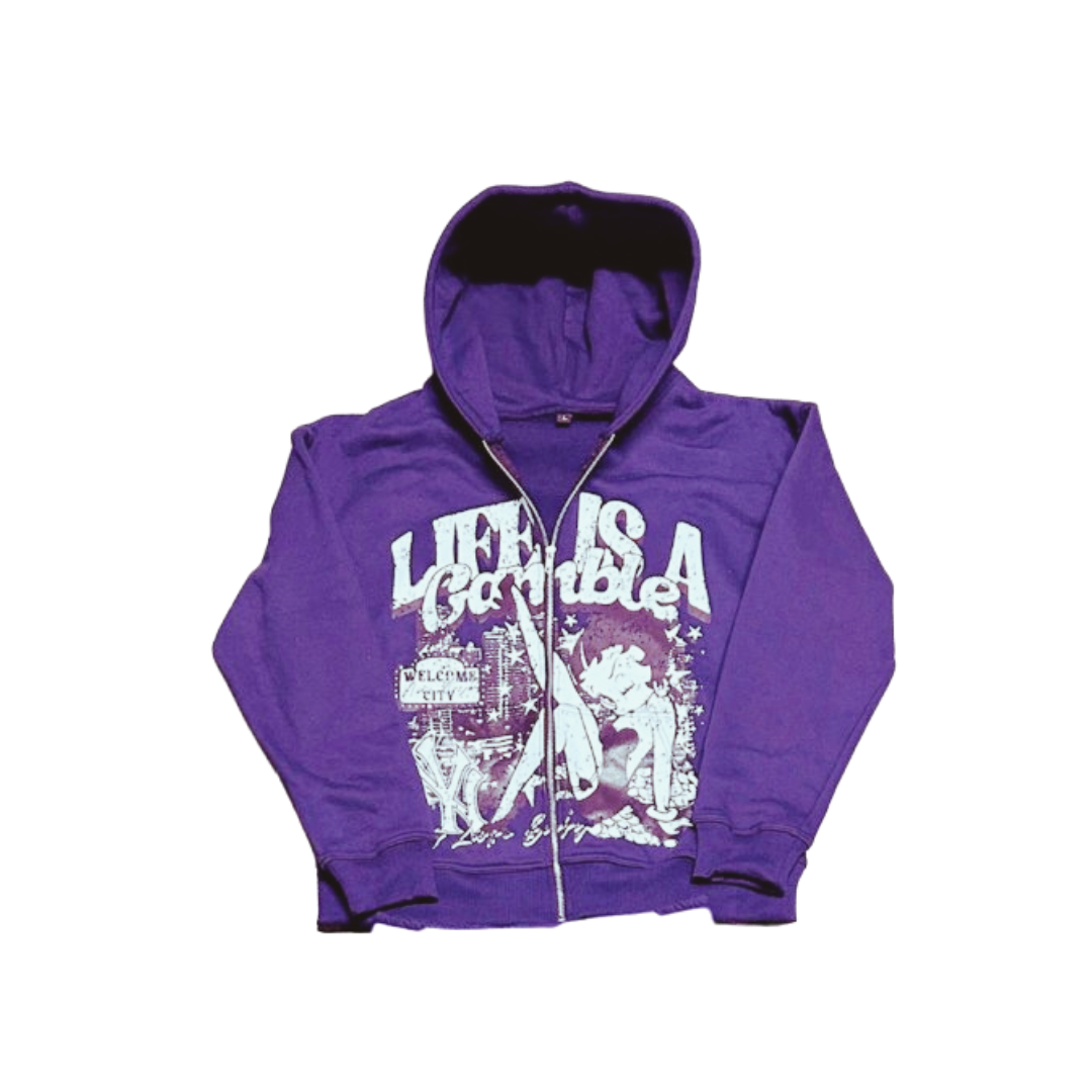 'LIAG' PURPLE HOODIE