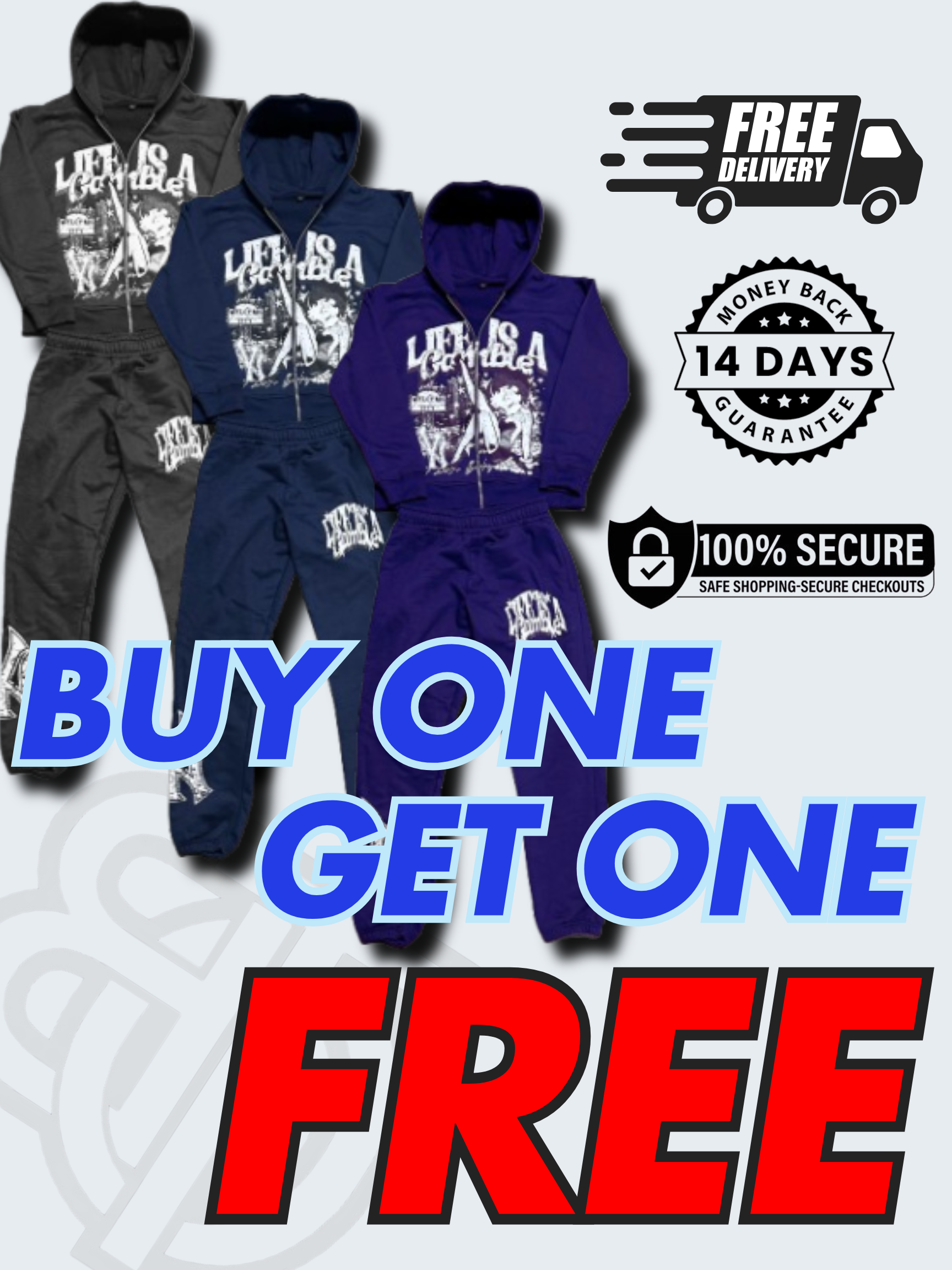 "LIAG" BUY 1 GET 1 FREE TRACKSUIT