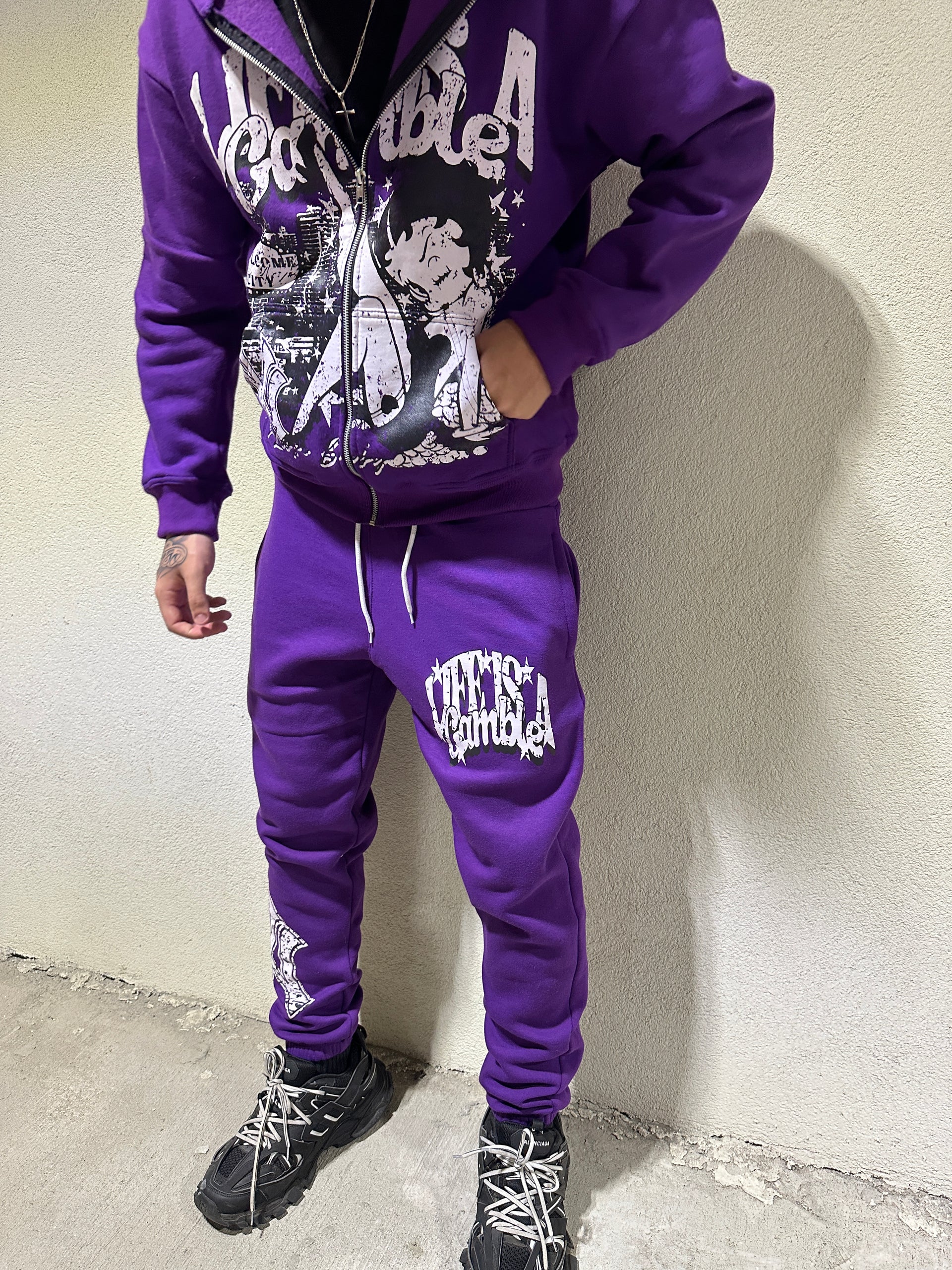 'LIAG' PURPLE HOODIE