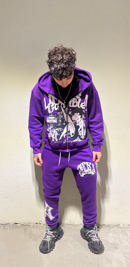 'LIAG' PURPLE TRACKSUIT