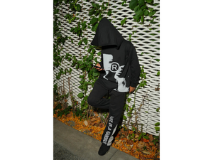 2 FACED RATED R ( OVERSIZED CROPPED) HOODIE